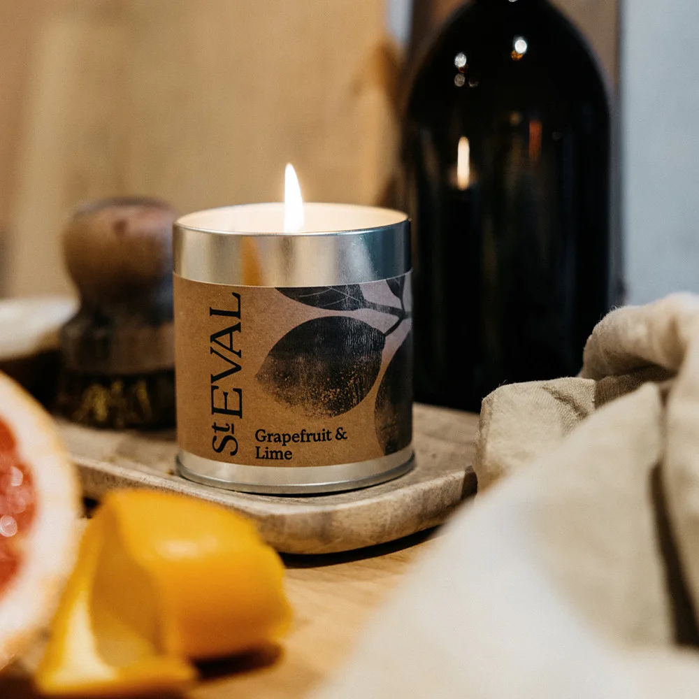 St Eval Grapefruit & Lime Tin Candle - Image 2